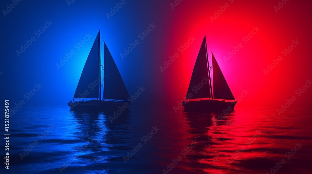 Naklejka premium A maritime vessel is surrounded by a wild cyclone with roaring flames, braving turbulent tides and gloomy atmosphere, symbolizing mayhem, vigor, and the desperate bid for survival