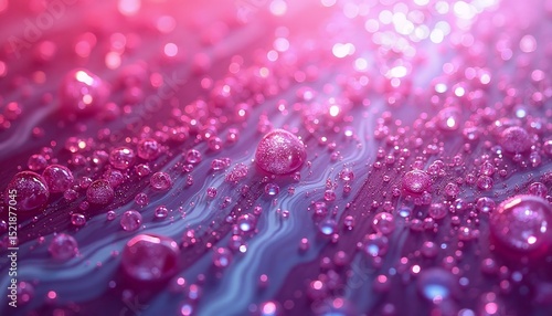 Pink Glitter Droplet Background
