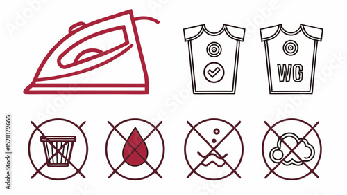 Ironing Instructions Guide to Fabric Care and Ironing Symbols