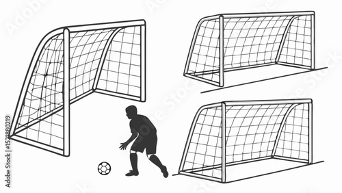 Soccer Goal Diagrams Multiple Views and Dimensions for Design and Construction