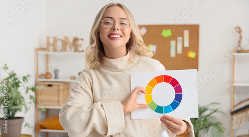 Female interior designer wi...