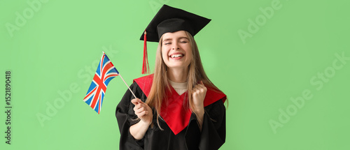 Female graduate student wit...