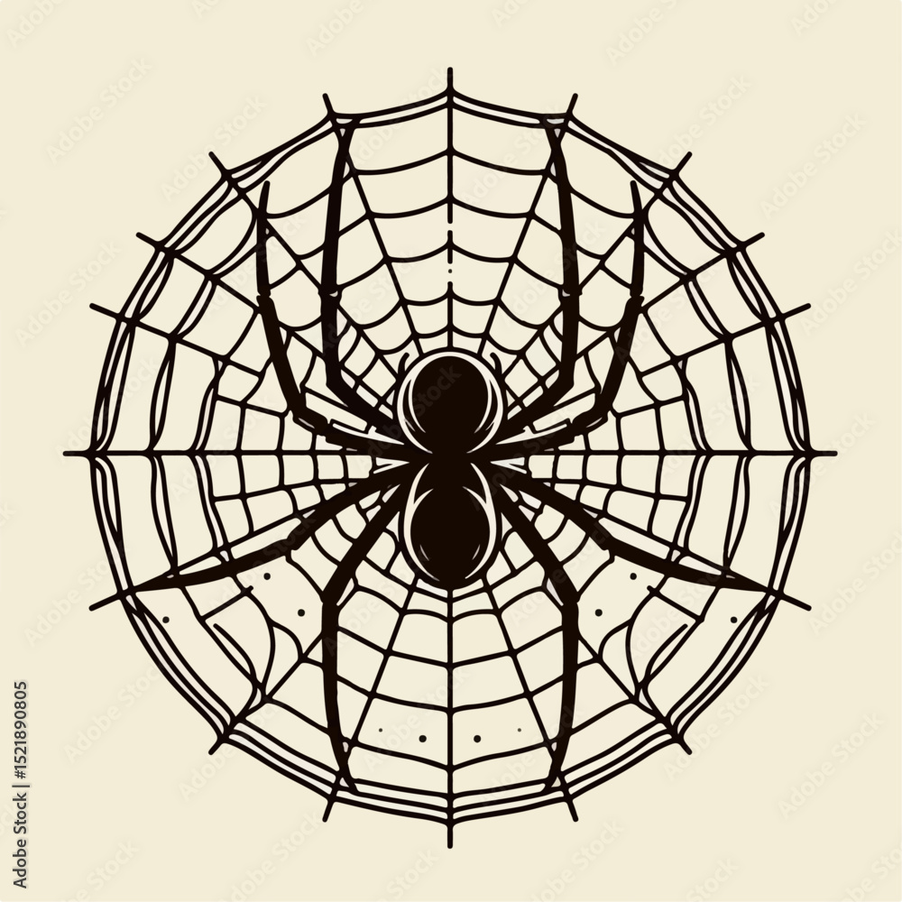 Obraz premium spider web vector