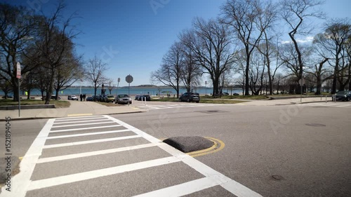 Springtime View of Marine Park and South Boston Beach
