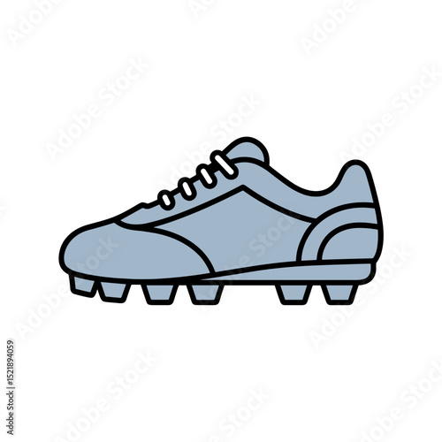 Cleats designed for baseball in blue color representing Major League Baseball - Equipment Essentials  
