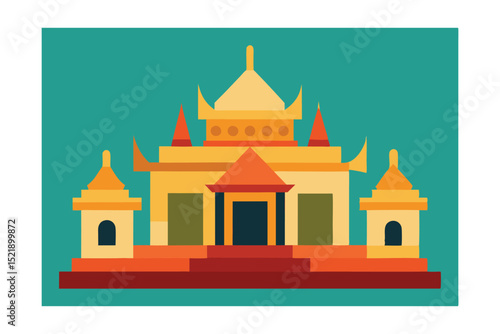 Wallpaper Mural vector illustration of temple Torontodigital.ca