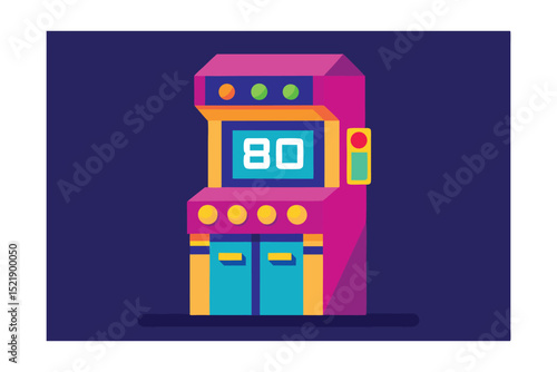 arcade with blinking 