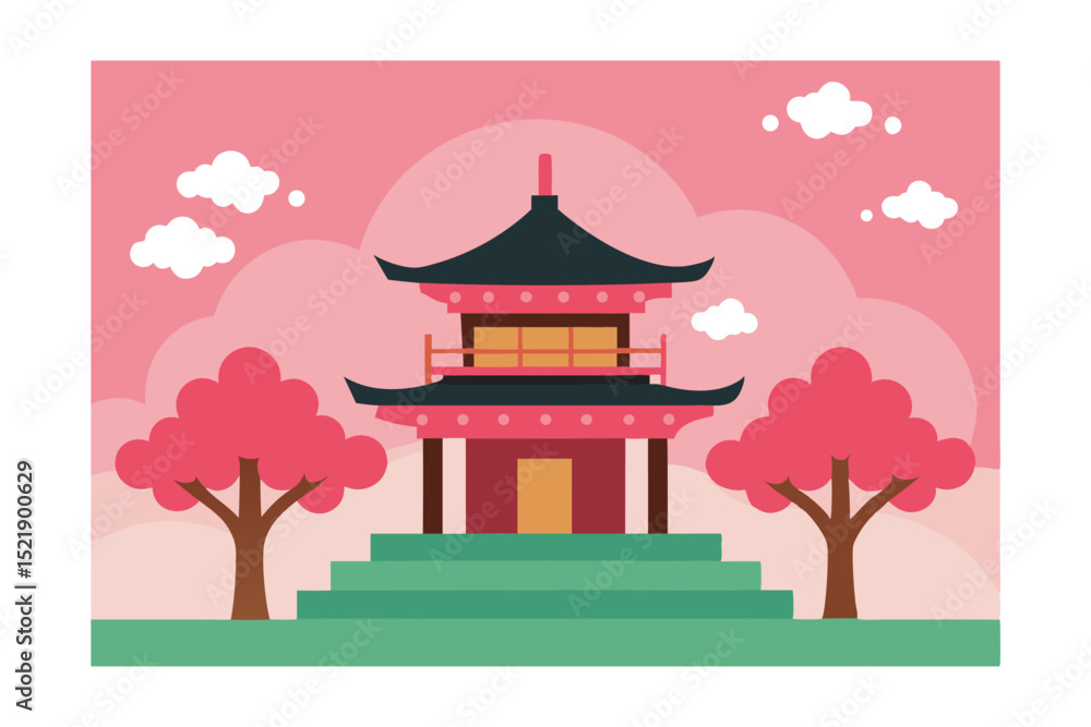 Fototapeta premium chinese temple in the morning