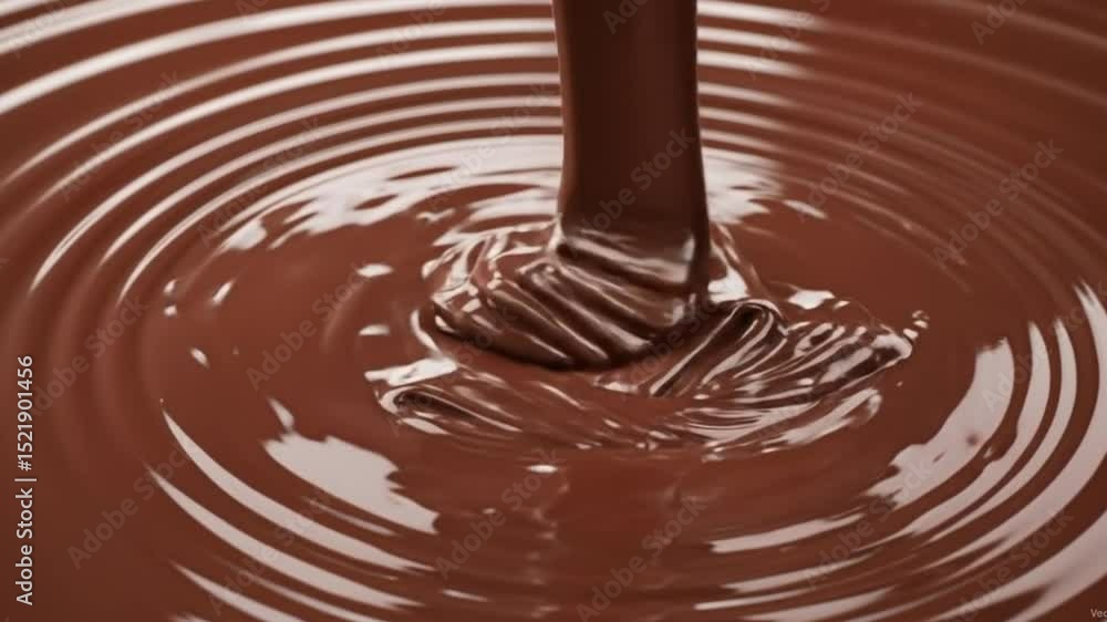 Delicious video of melted chocolate spilling 4k video Delicious video of melted chocolate spilling 4k video