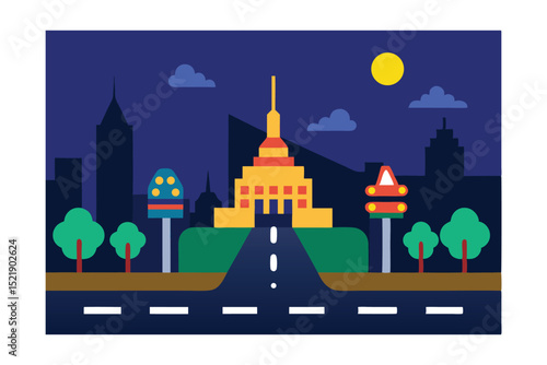 vector illustration of the kremlin in moscow