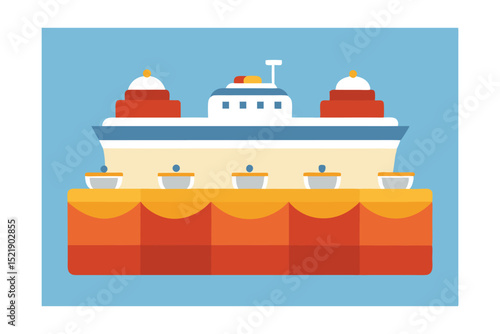 luxury cruise ship buffet
