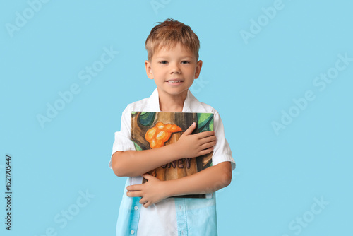 Portrait of cute little boy...
