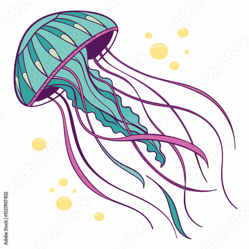 Jellyfish Illustration Sea Animal