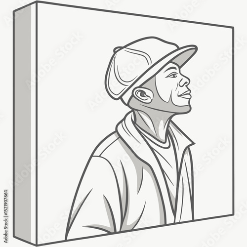 Hip-hop Canvas Art Urban Style Portrait