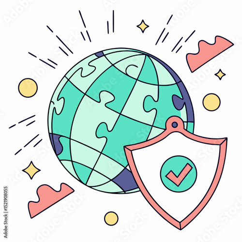 Global Security Puzzle Safe World
