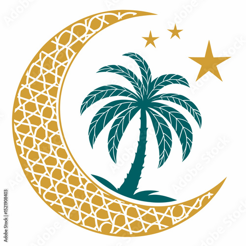 Arabian Crescent Palm Tree