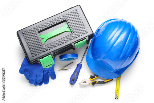 Hardhat and box with constr...