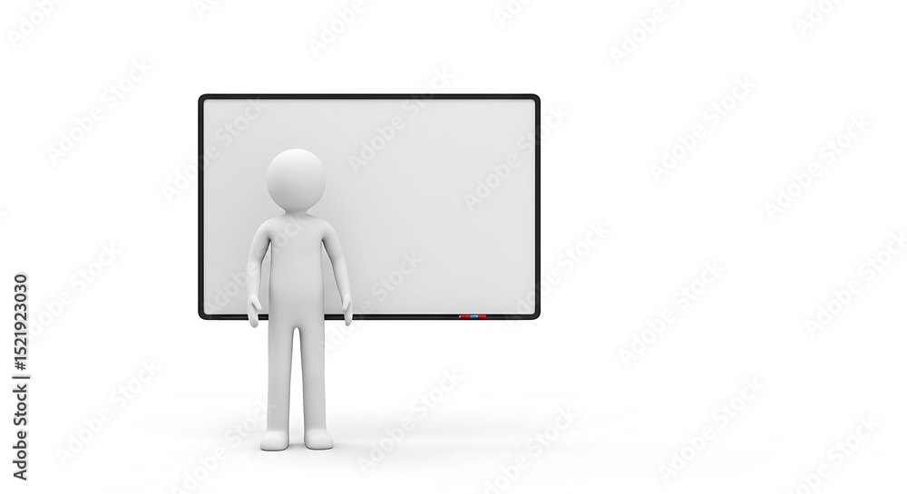 Stick Figure Presentation: Blank Whiteboard and Simple Character Stick Figure Presentation: Blank Whiteboard and Simple Character