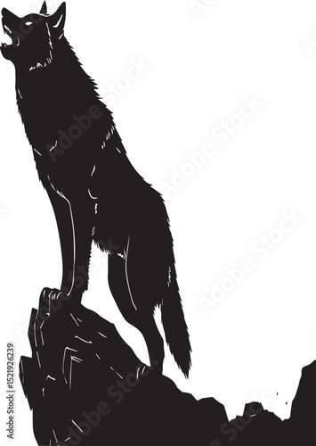  Majestic Howling Wolf Silhouette
