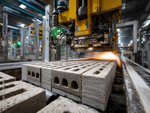 Automated molding of aerated concrete blocks 