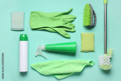 Household cleaning supplies...