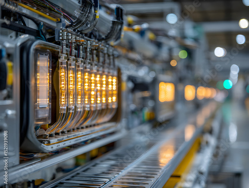 Obraz na płótnie Evaporator coils being robotically brazed 