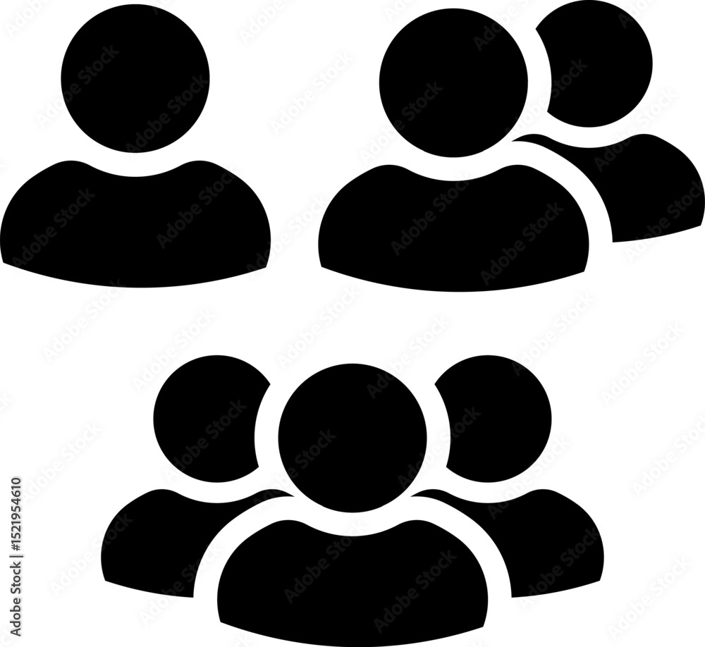 silhouette group of man icon set ,business people icons silhouette group of man icon set ,business people icons