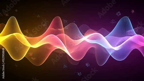 Rainbow Wave Abstract