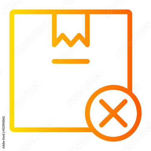 delivery box gradient icon