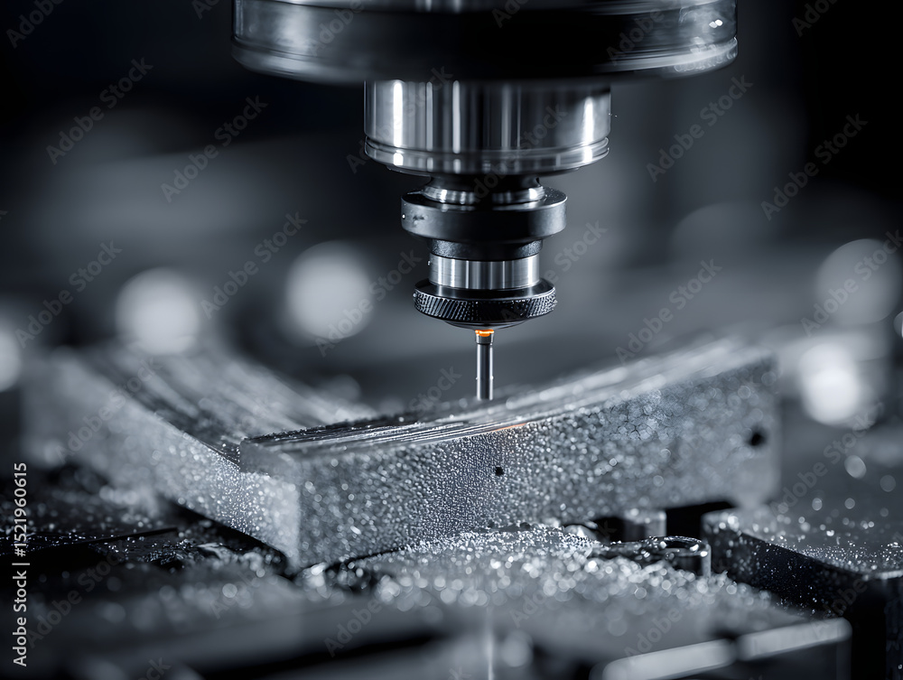 Surface roughness tester measuring milled compone Surface roughness tester measuring milled compone