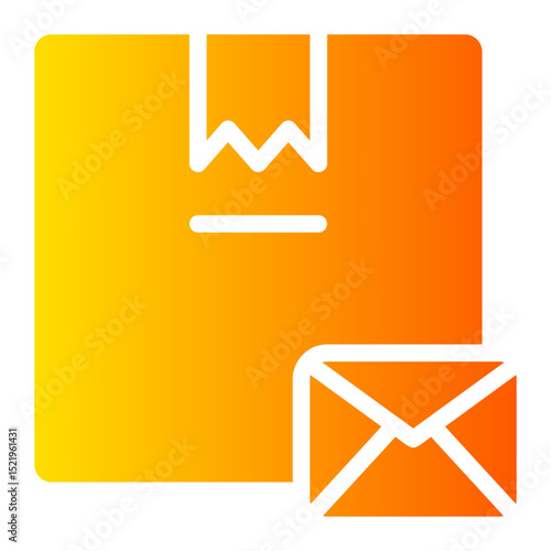 postal delivery gradient icon