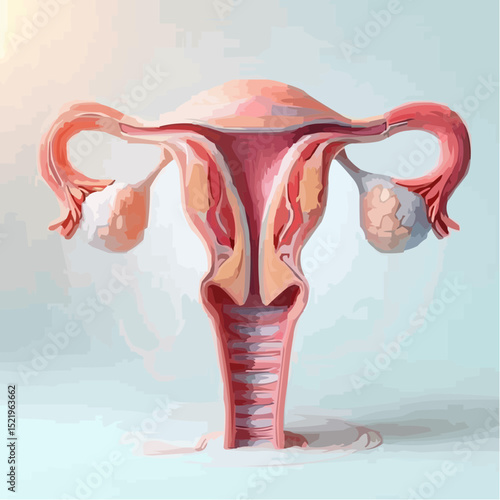 digital artistic illustration of the uterus 93