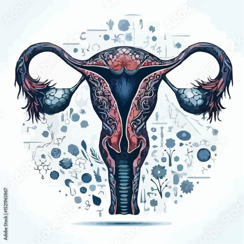 digital artistic illustration of the uterus 59