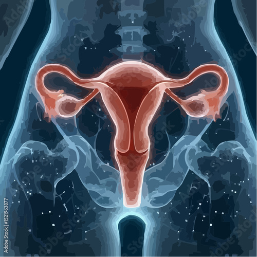 digital artistic illustration of the uterus 57
