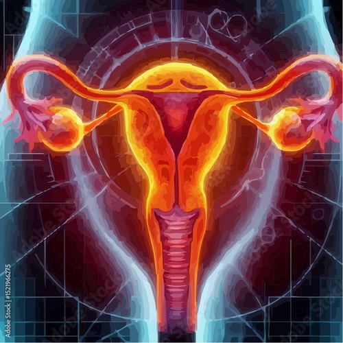 digital artistic illustration of the uterus 29