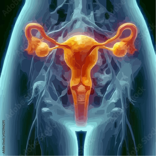 digital artistic illustration of the uterus 27