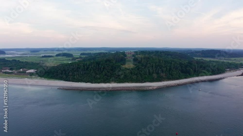 Wallpaper Mural Aerial Water Approach Toward the Crane Estate at Castle Hill in Ipswich, Massachusetts Torontodigital.ca