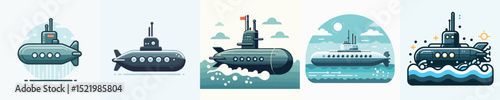 Vector of a submarine.