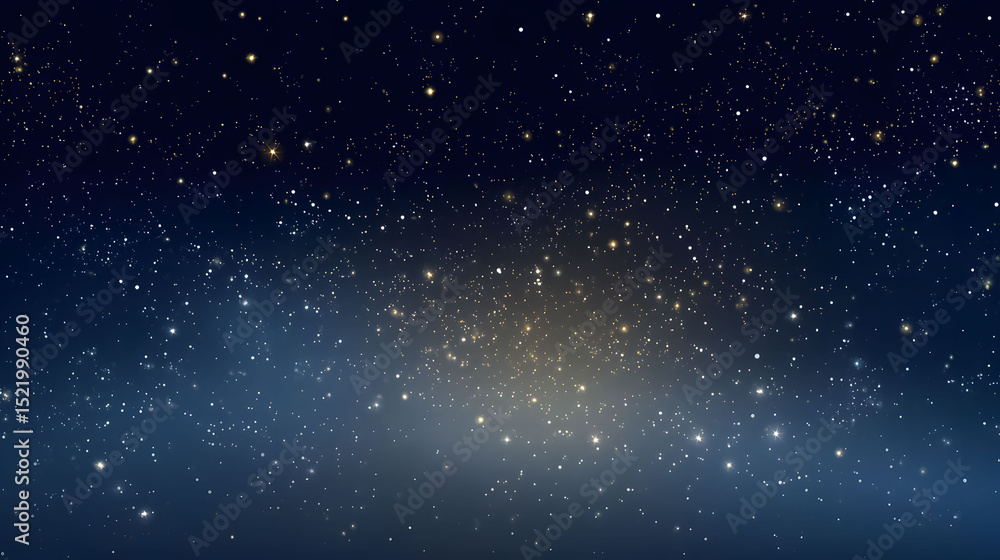 Obraz premium Starry Night Sky Wallpaper Soft Natural Light Glowing Stars Background