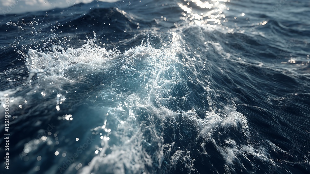 Fototapeta premium Sunlit forest path through mossy rocks