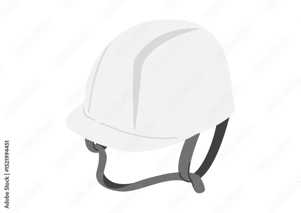 Fototapeta premium 防災ヘルメットのイラスト