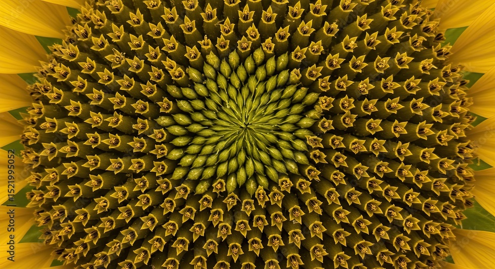 Close-up Macro Photography of Sunflower Center Close-up Macro Photography of Sunflower Center