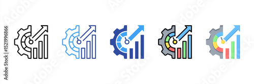 Performance Management Multi Style Icon Set