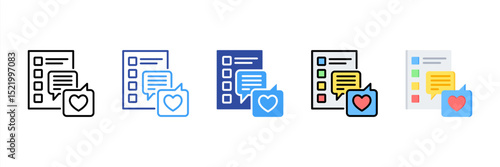 Feedback Multi Style Icon Set