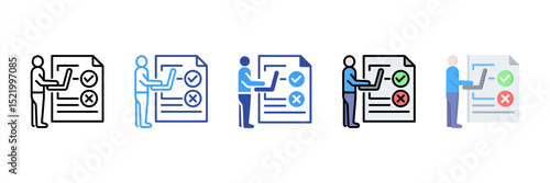 Skill Test Multi Style Icon Set
