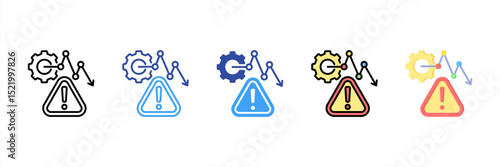 Risk Multi Style Icon Set