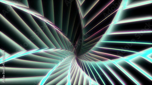 Wallpaper Mural 3D abstract of glowing lines, perfect for technology, digital art, energy, motion graphics, futuristic designs, scientific concepts, and virtual reality. Torontodigital.ca
