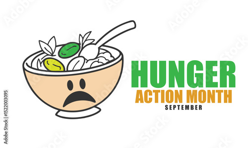 Hunger action month. Hunger Concept Design Background.