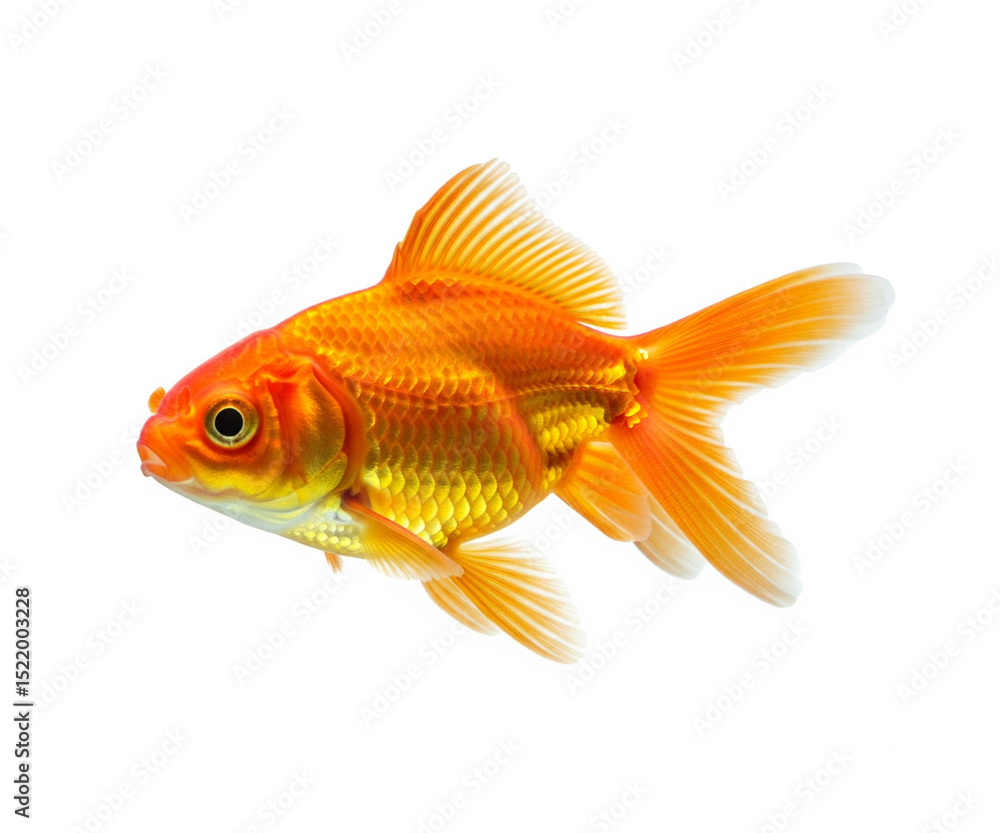 goldfish isolated on white goldfish isolated on white