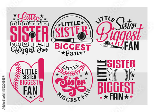 Little Sister Biggest Fan Svg, Sports Svg, Baseball T-shirt Design, Baseball Lover Shirts Svg, Baseball Sister Svg, Baseball Png, Baseball Shirt Png, Ball Svg, Baseball Svg Images, Cut Files